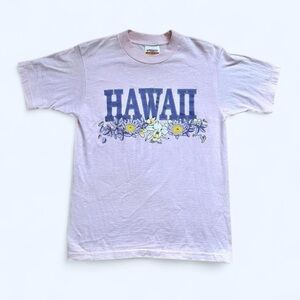 Vintage 1990s pink Hawaii Graphic T-Shirt S